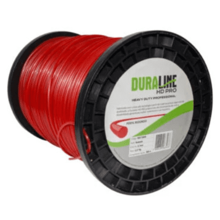 Fio De Nylon P/ Rocadeiras Duraline Hd 2,7mm Redondo Bobina 2,268 Kg (aprox. 360) - Vermelho