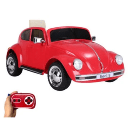Mini Carro Elétrico Beetle VW Vermelho